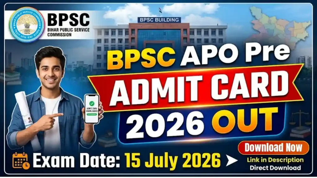 BPSC APO Pre Admit Card 2026