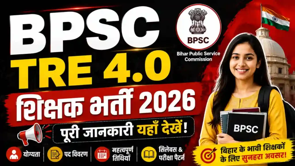 BPSC TRE 4.0 Recruitment 2026 Notification Out