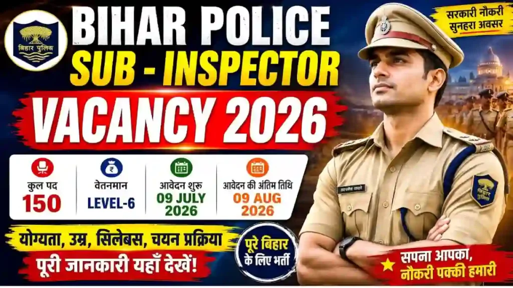 Bihar Police Sub Inspector Vacancy 2026