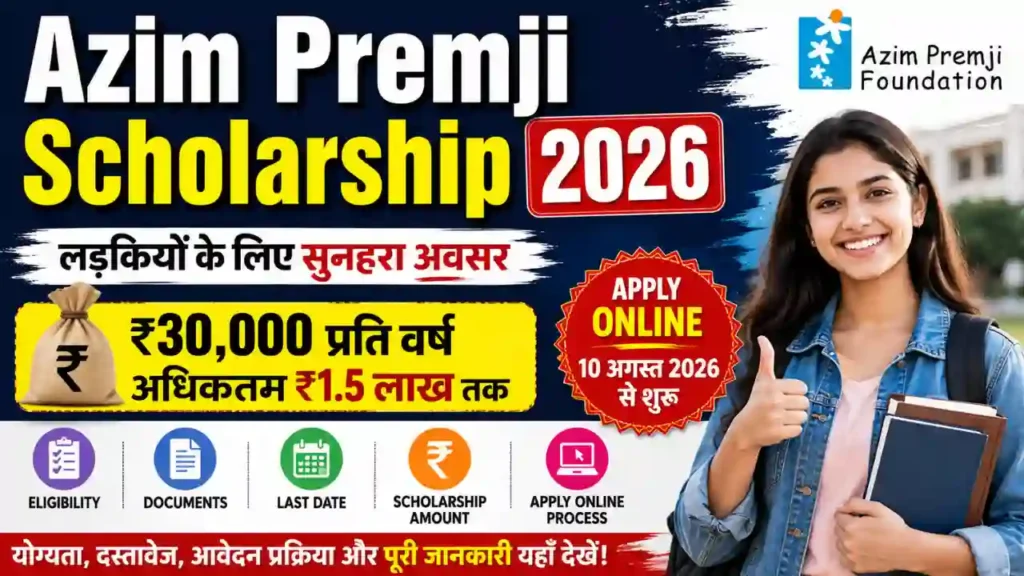 Azim Premji Scholarship 2026 Online Form