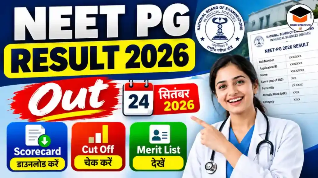 NEET PG Result 2026 Official Notice NBEMS
