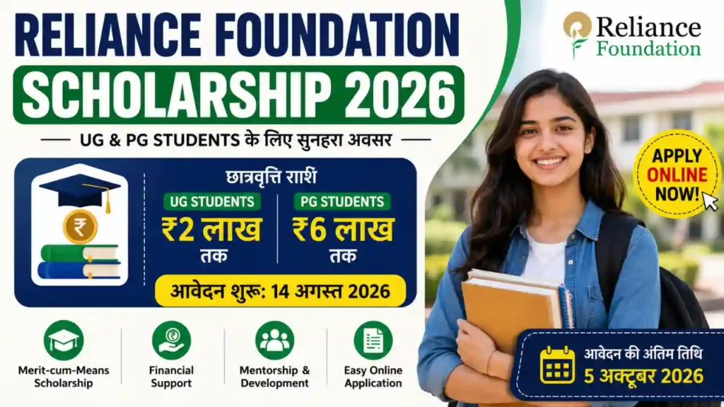 Reliance Foundation Scholarship 2026
